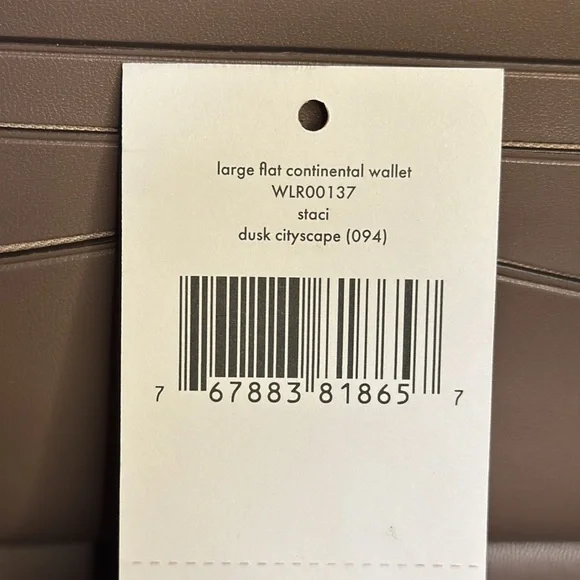 Kate Spade Large Flat Continental Wallet Staci - Dusk Cityscape NWT - Picture 11 of 13